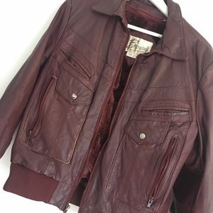 Vintage Bermans Leather Jacket